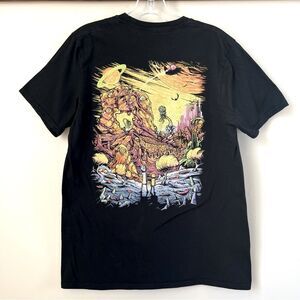 Rick and Morty Adult Swim Art to Wear Black T-Shirt Surrealism Size M